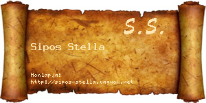 Sipos Stella névjegykártya