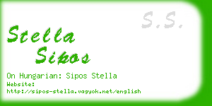 stella sipos business card